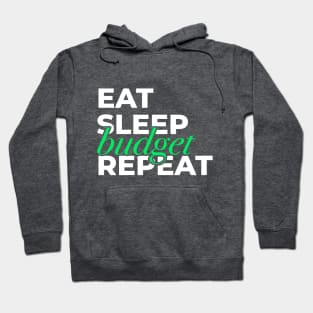 Eat, Sleep, Budget, Repeat Finance Budgeting Hoodie